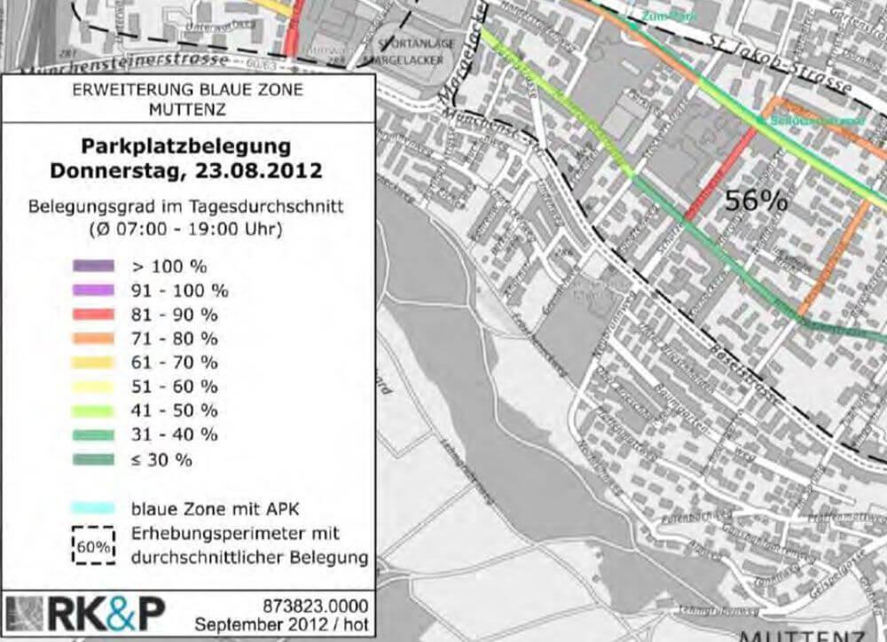 Parkraumbewirtschaftung Zone 30 Muttenz BL